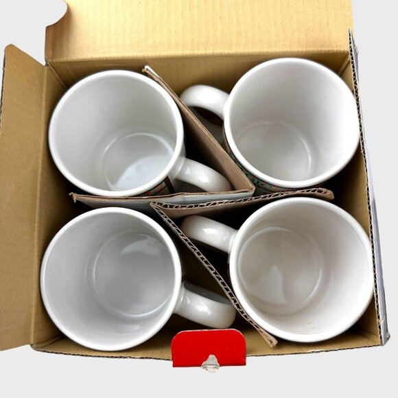 Signature Housewares Holiday Classics 11oz. Mugs (4) Joy Magic Spirit Cheer Box - Picture 2 of 9